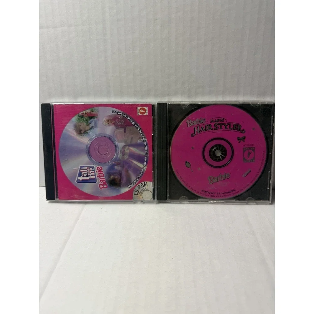 90s computer games lot of 2: Barbie Magic Hairstyler, Talk with me, windows 95